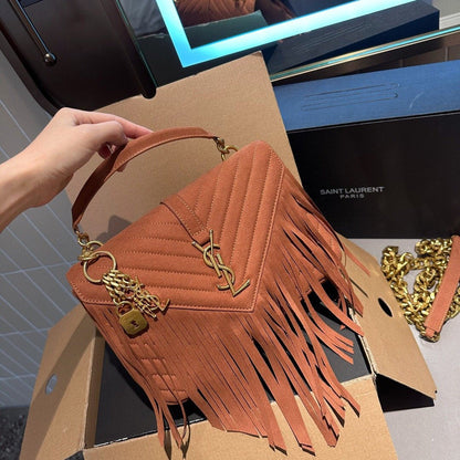 Fashion and versatile retro tassel crossbody bag 1023121324