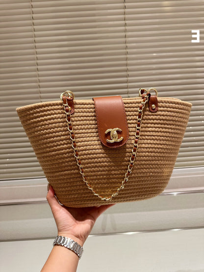 CNL summer woven leather handbag 0724041120