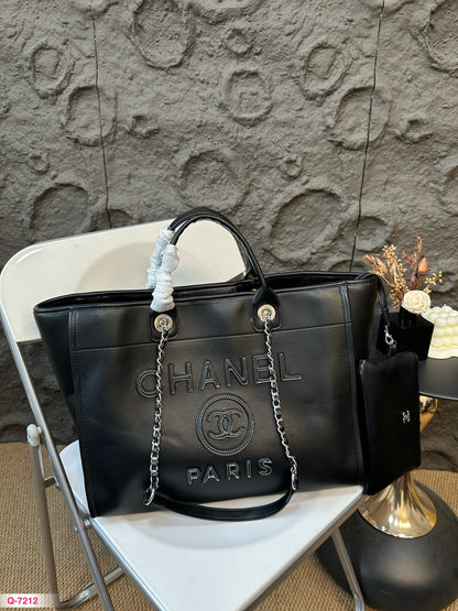 CNL Fashion Leather Top Handle Tote Bag 0724082611