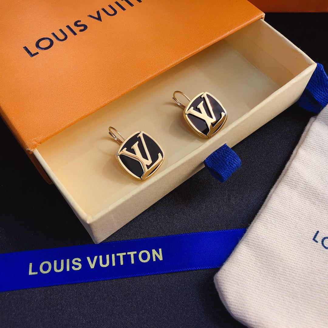 Titanium Steel L-Shaped Earrings 1025092222