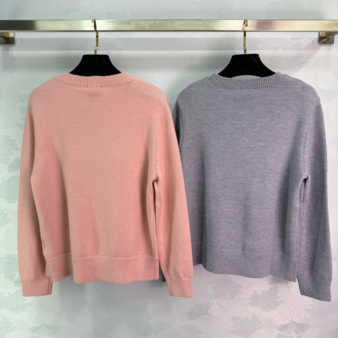 Warhorse Knight Hooded Long-Sleeve Wool Knit Sweater 1025092321