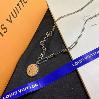 Titanium Steel L-Shaped Necklace 1025092220