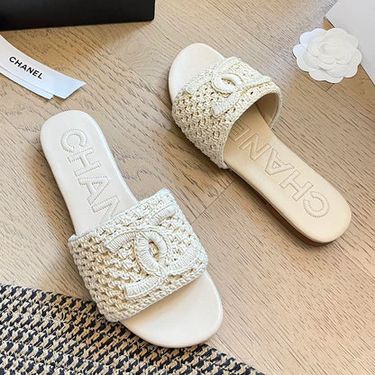 Luxury classic woven sandals 1024062508