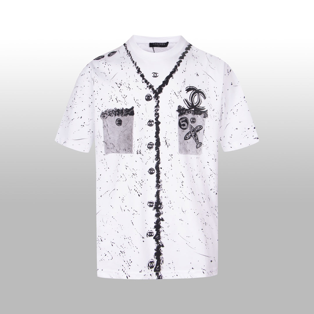 CNL hand-painted graffiti T-shirt 0724041503