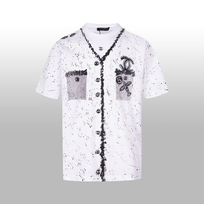 CNL hand-painted graffiti T-shirt 0724041503