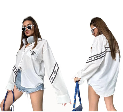 New Ladies Loose Casual Elegant Shirt 102402109