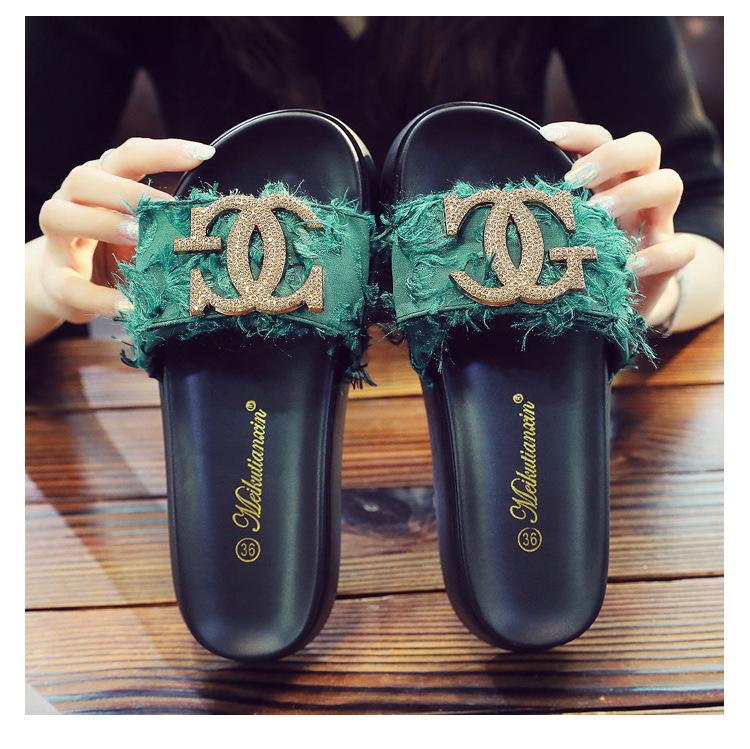 New Summer Fashion All-match Platform Slippers 1024062819