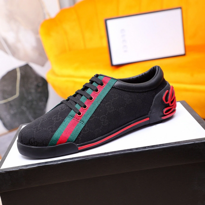 GG classic printed low-top rubber-soled sports shoes 0725061703