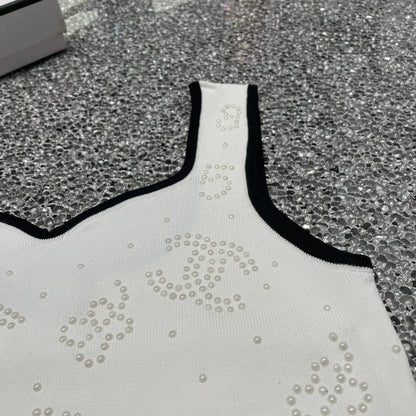 New Sleeveless Top Design Sense Short Sling Base Shirt 1024031115