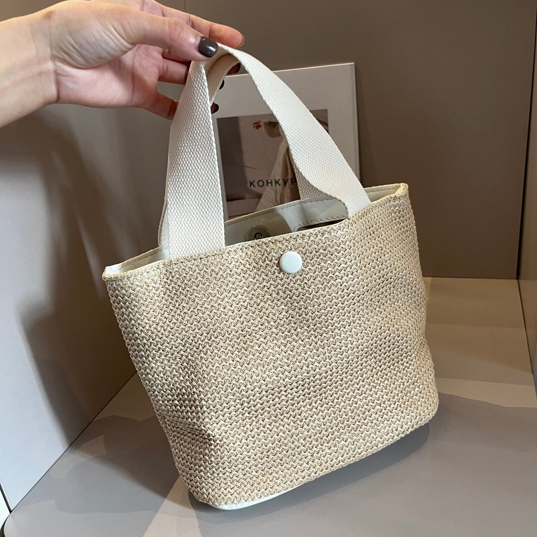 CNL summer pastoral woven handbag 0724041119