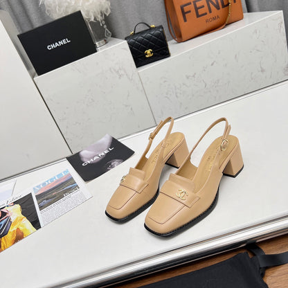 Chane1 top fashion classic flat toe thick heels 0724030818