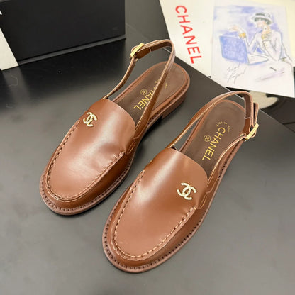 25c new 3cm heel buckle back strap sandals 1025032819