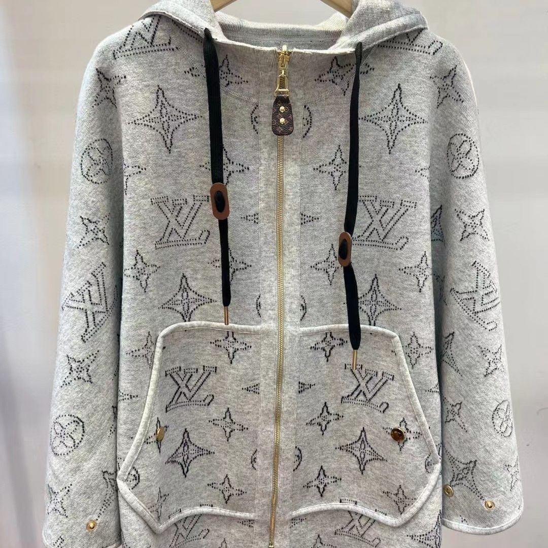 New Hooded Knitted Top Casual Elegant Fashion Cape Jacket 1024030820