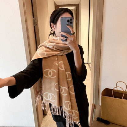 Fashion and versatile high-end cashmere scarf PD1023042825