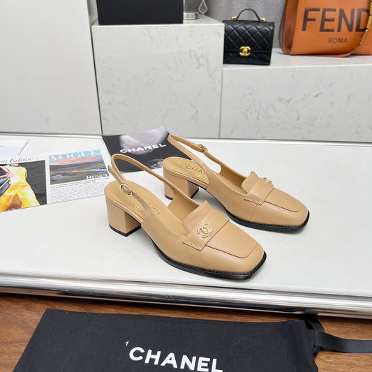 Chane1 top fashion classic flat toe thick heels 0724030818