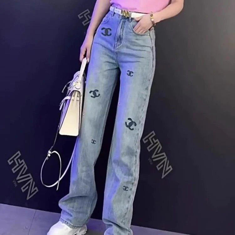 New fashionable denim wide leg pants 1024022609