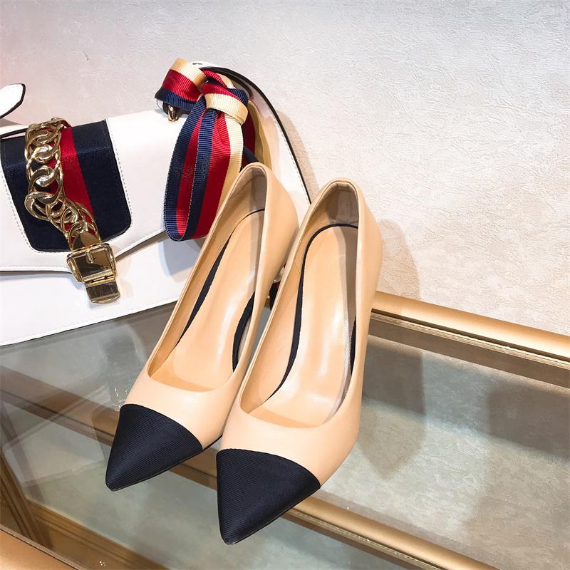 Fashion trend genuine leather high heels PD10060901