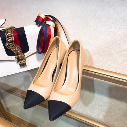 Fashion trend genuine leather high heels PD10060901