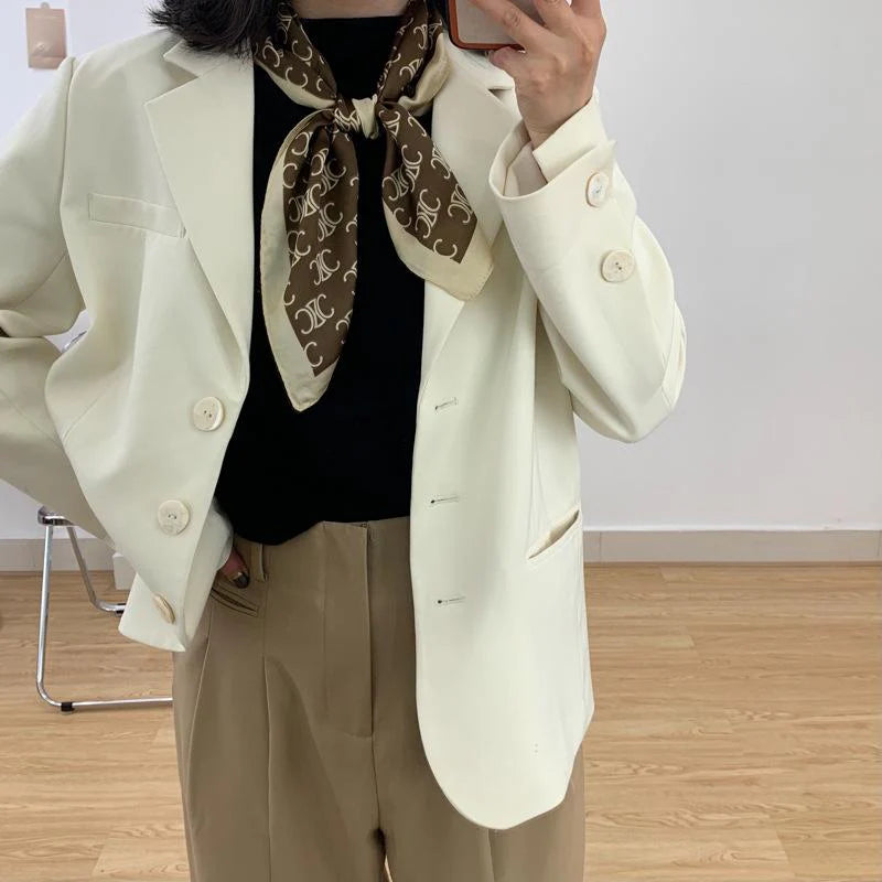 New French Retro Presbyterian Satin Scarf 1024051517