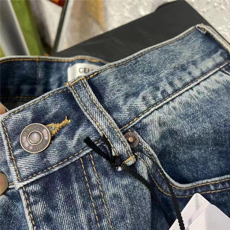 New Pants Loose Horn High Waist Straight Leg Jeans PD05202412204