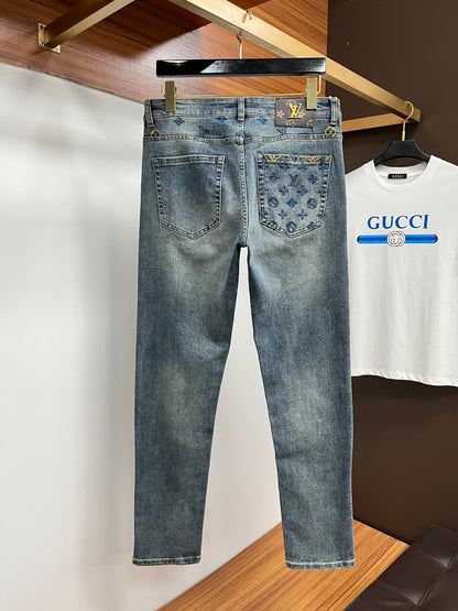 Lvv men's business casual jeans 0725092607