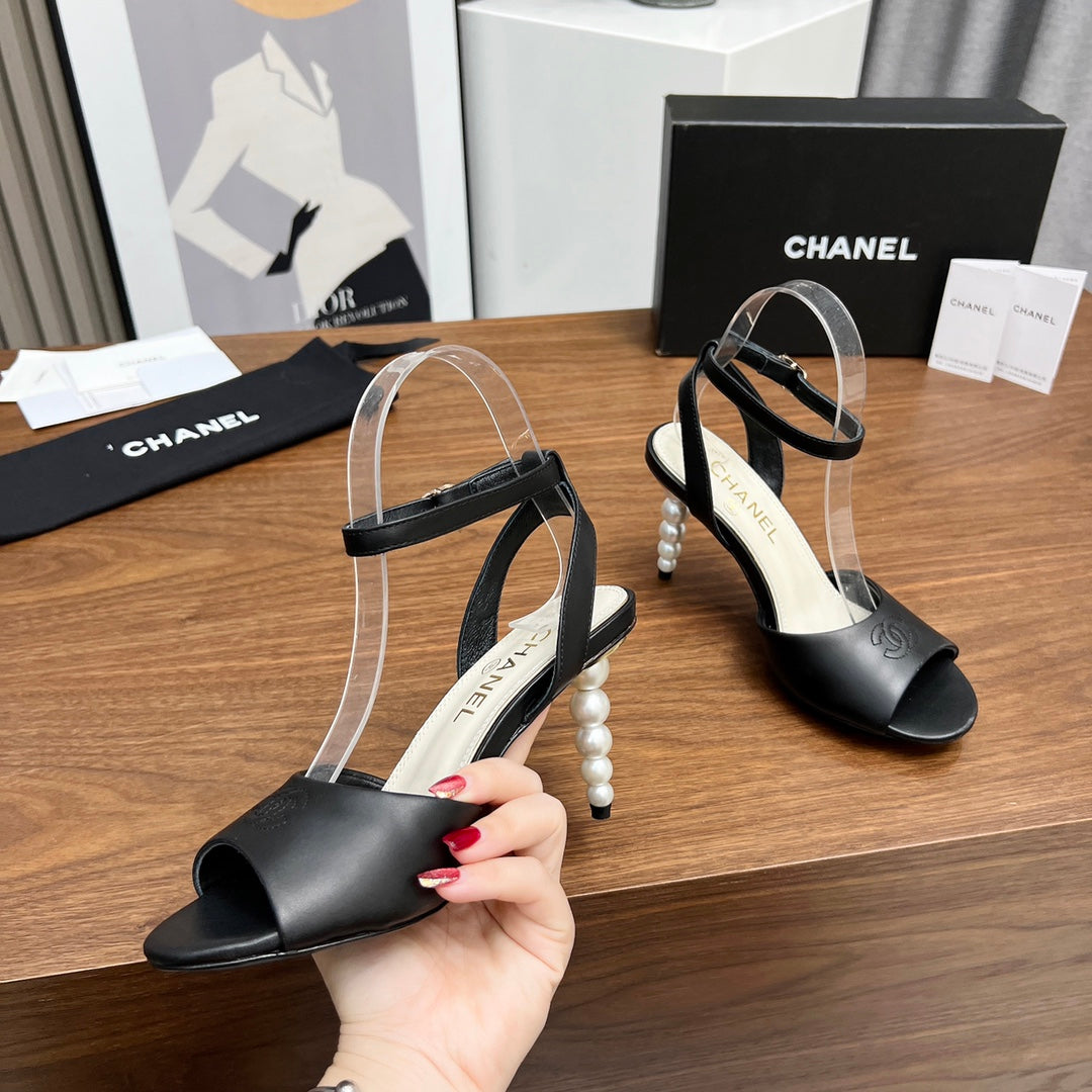 Chane1 top fashion classic pearl high heels 0724030817