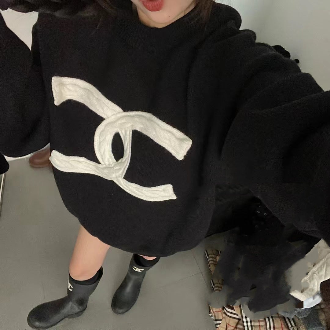 CNL crew neck long sweater 0724121108