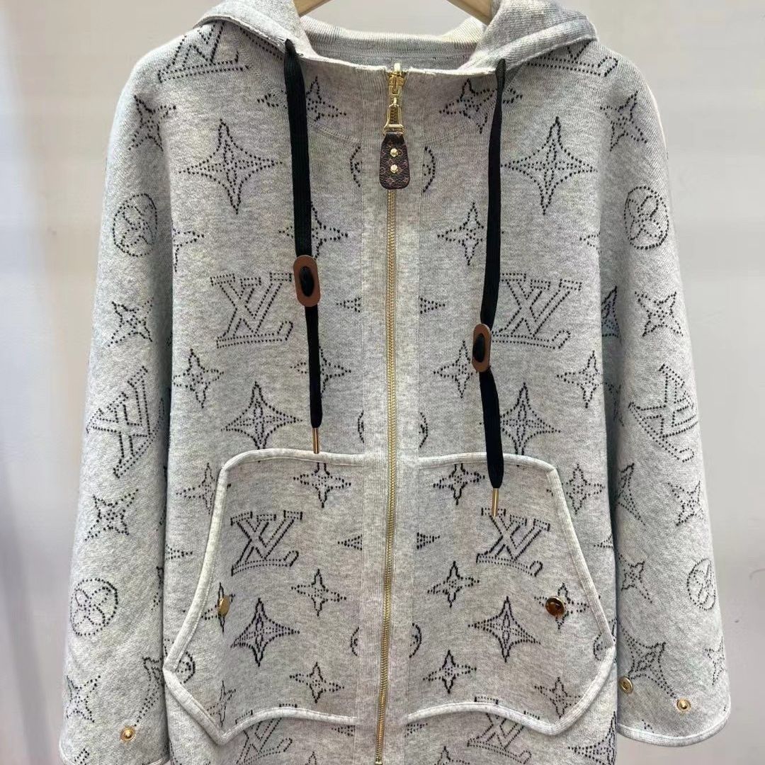 New Hooded Knitted Top Casual Elegant Fashion Cape Jacket 1024030820