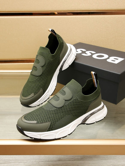 BS fashion printed rubber sole sneakers 0724072304