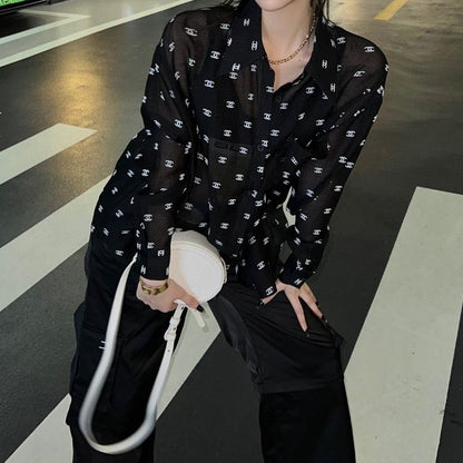 Sunscreen Chiffon Shirt Loose Jacket PD10041319