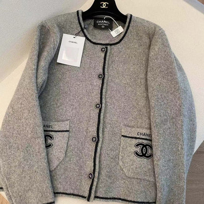 Elegant Fragrant High-end New High-end Retro French Socialite Tweed Top Embroidered JacketPD052024011012