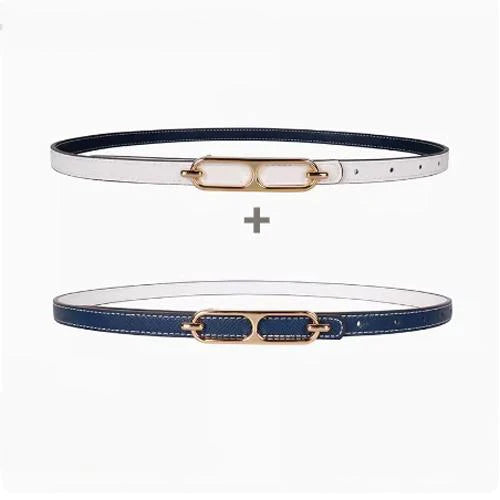 New H Family Leather Fine Belt 1024032019