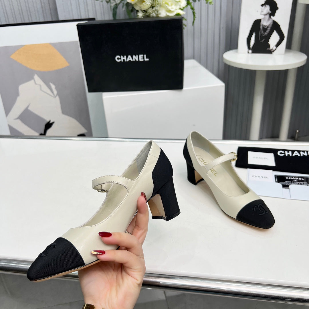 Chane1 top fashion classic color block high heels 0724030816