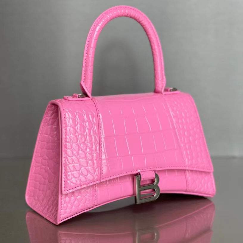 New leather advanced crocodile pattern hourglass bag 1023122827
