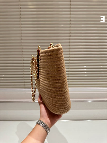 CNL summer woven leather handbag 0724041120