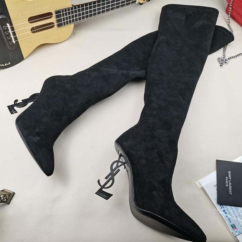 New fashionable suede high heels boots 1023121408