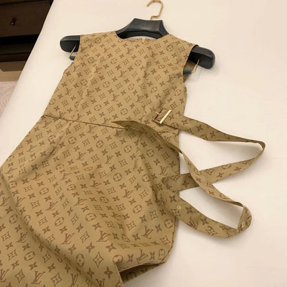 New Vintage Elegant Slim Sleeveless Dress 1024071525