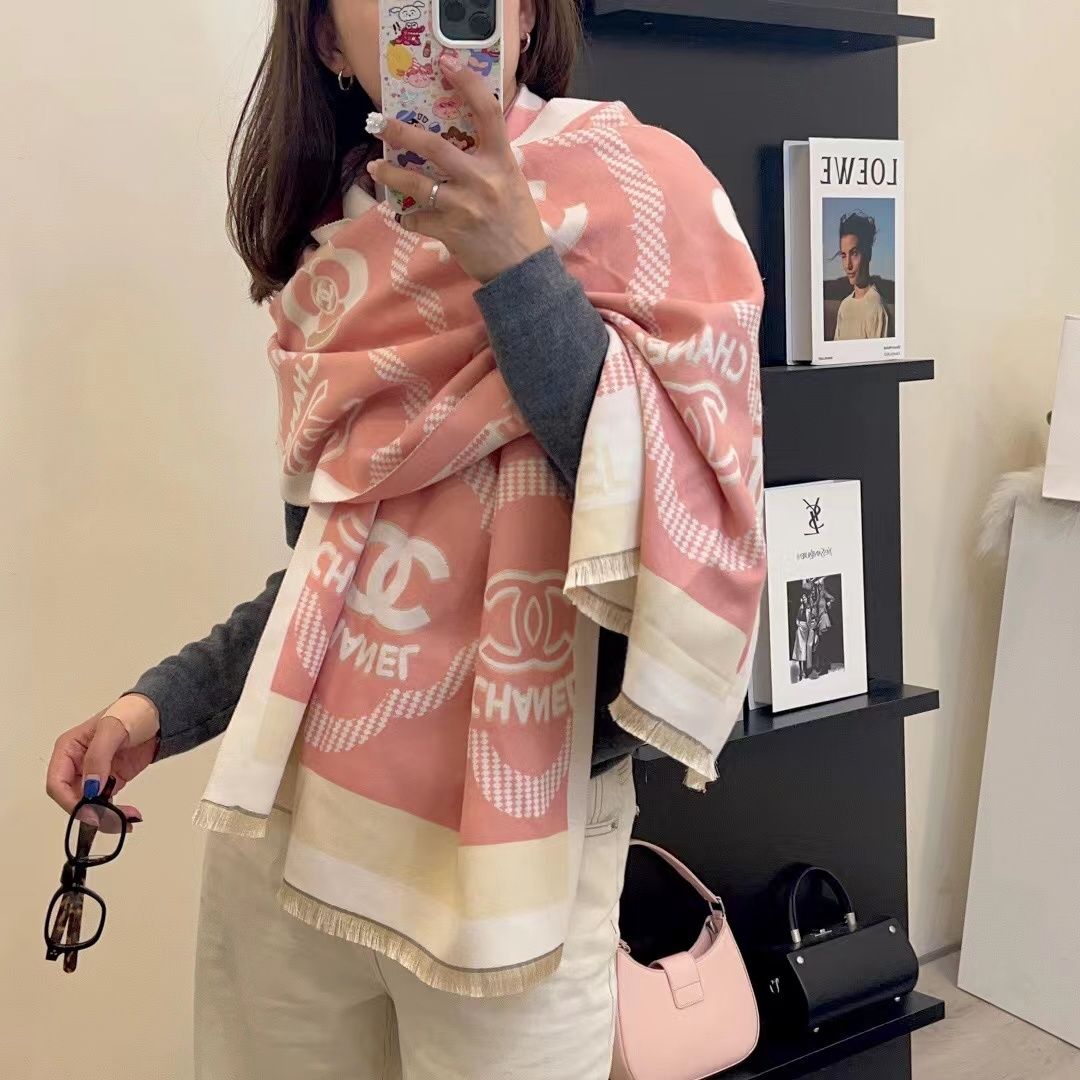 Trendy and versatile long double-sided shawl retro warm scarf PD0823111706