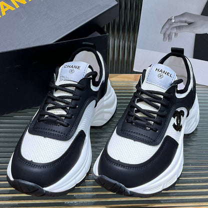 Fashion genuine leather sponge cake thick sole shoes PD10070401