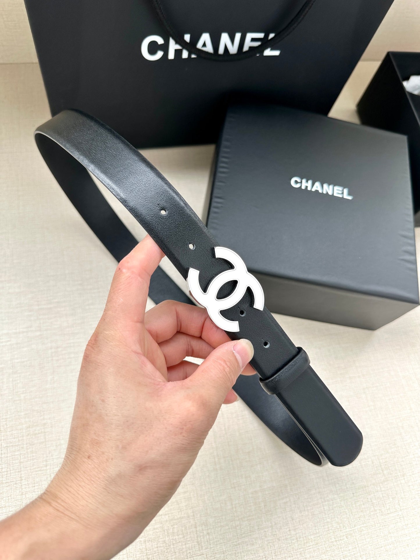 CNL Fashionable women's leather classic belt 0724102302