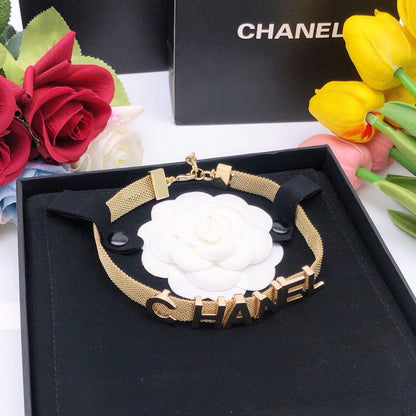 CNL brass letter necklace 0724110603