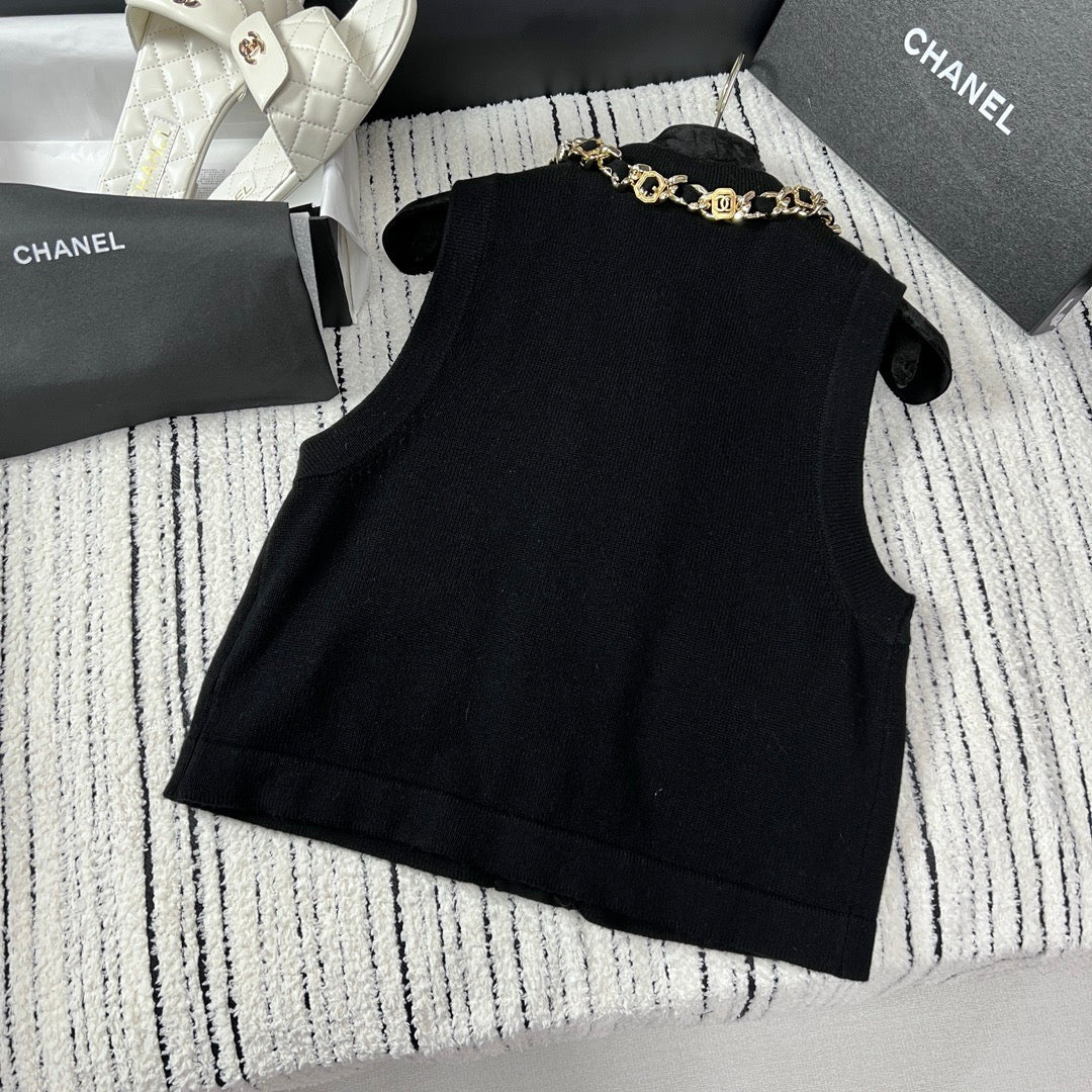 CNL chain knitted vest 0724080604