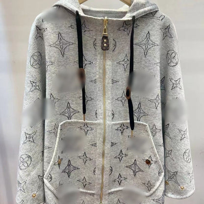 New Hooded Knitted Top Casual Elegant Fashion Cape Jacket 1024030820