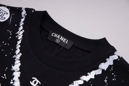 CNL hand-painted graffiti T-shirt 0724041503