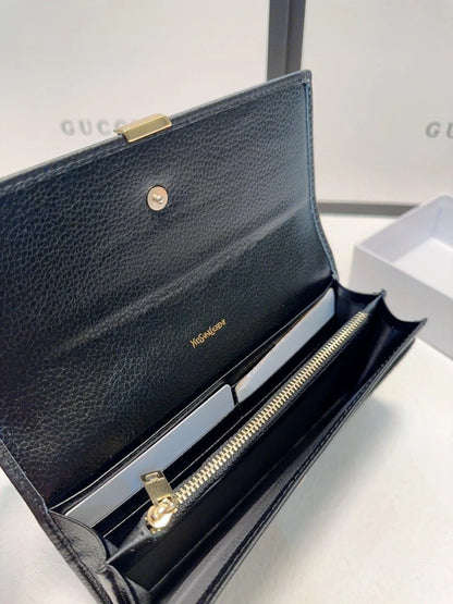 New Women's Long Wallet Snake-print Cowhide Card Bag 1024031307