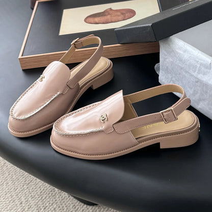 25c new 3cm heel buckle back strap sandals 1025032819