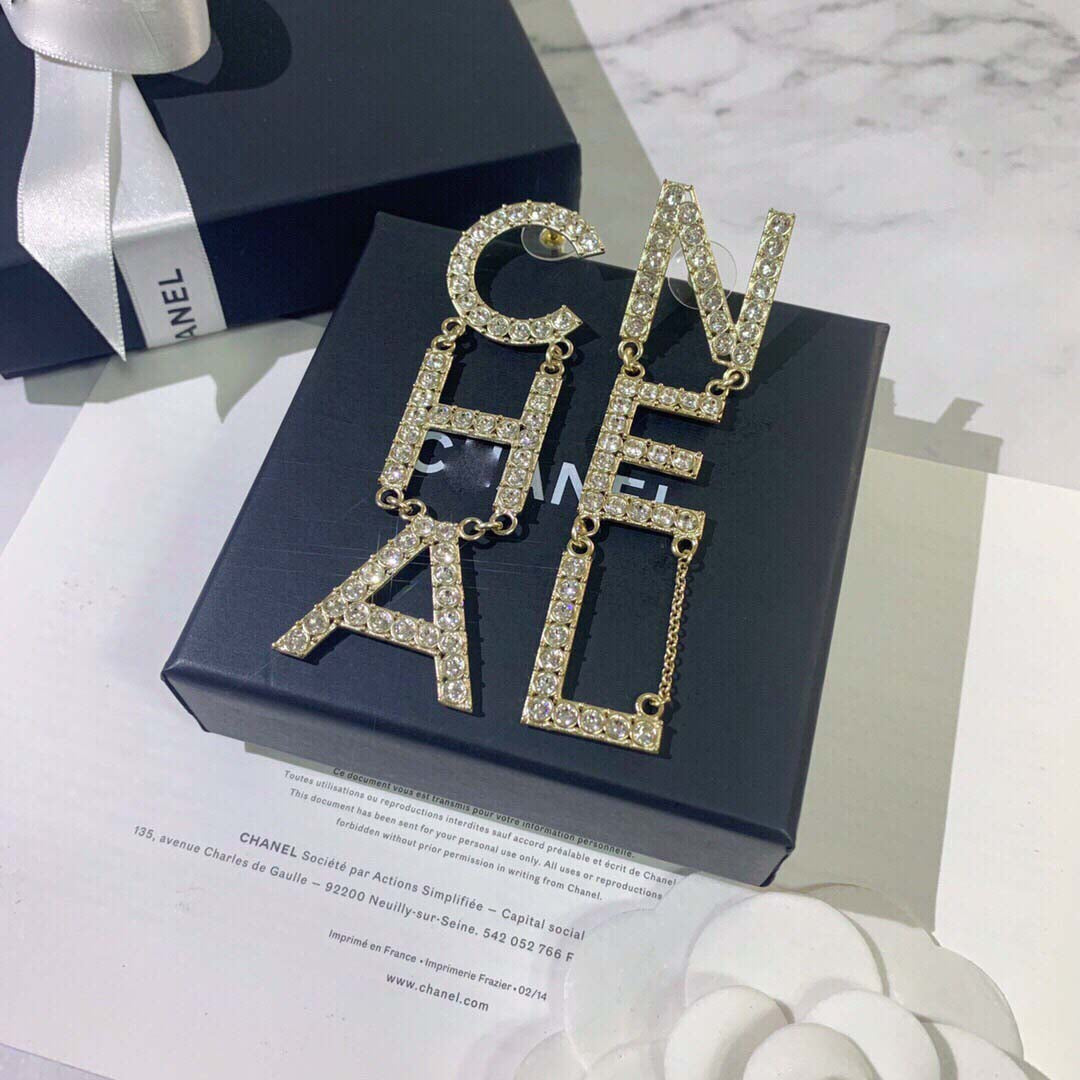 Large Letter Earrings
