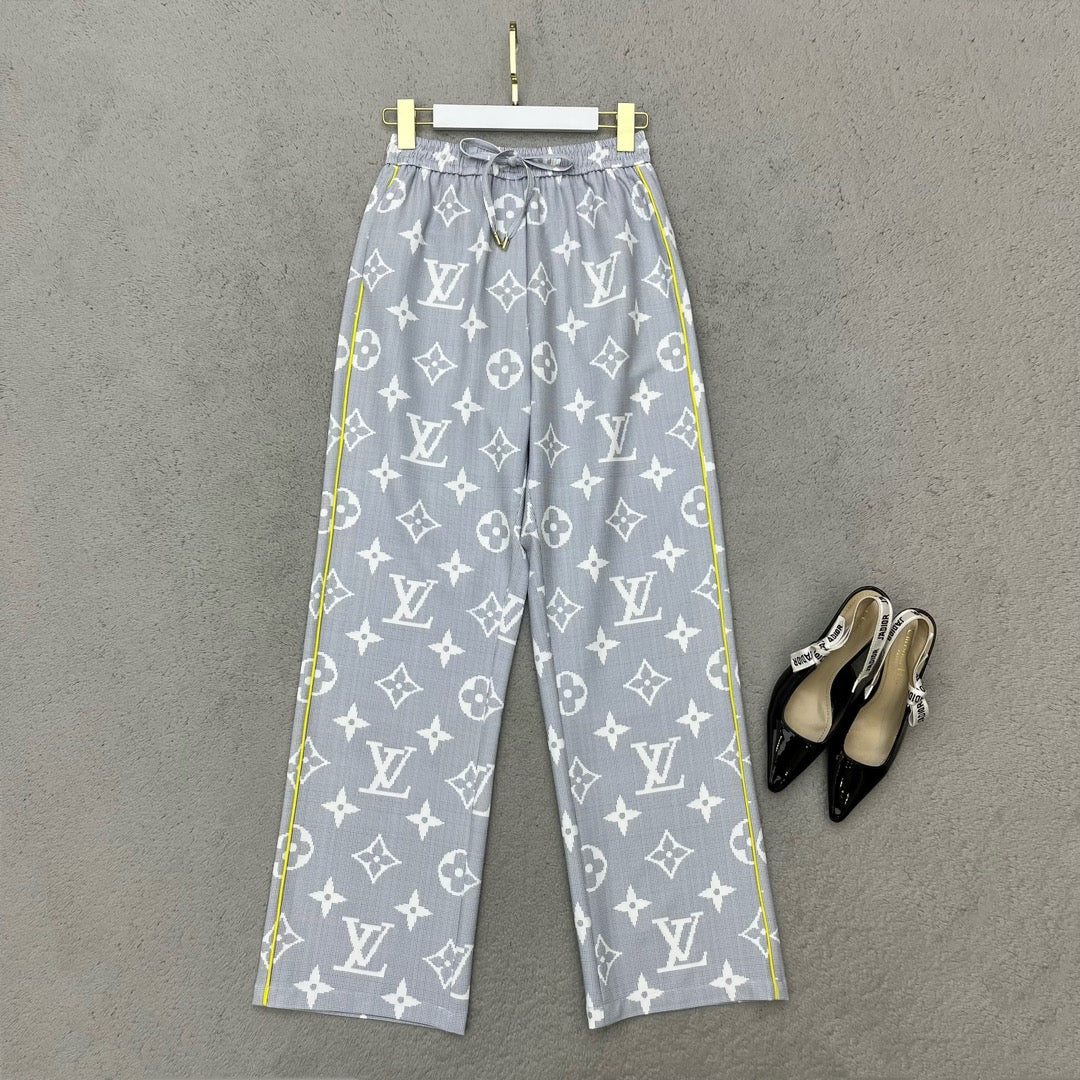 print wide-leg pants