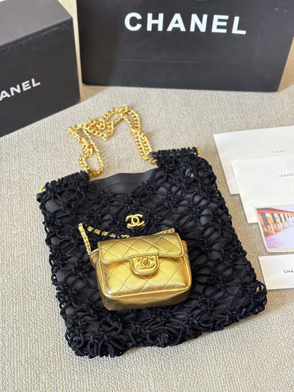 CNL 21A Velvet Net Bag with Letters 0724090401