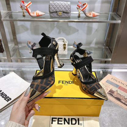 FD fashion printed pointed high heels 0725031801